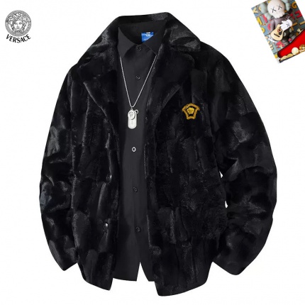 Cheap Versace Thick Coats For Men in 232841, $120 USD- [IB232841] - Replica Versace Thick Coats For Men