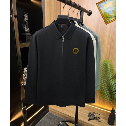 Cheap Burberry Long-Sleeved Polo Shirts for Men in 232869, $40 USD- [IB232869] - Replica Burberry Long-Sleeved Polo Shirts for Men