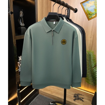 Cheap Burberry Long-Sleeved Polo Shirts for Men in 232872, $40 USD- [IB232872] - Replica Burberry Long-Sleeved Polo Shirts for Men