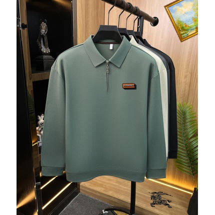 Cheap Burberry Long-Sleeved Polo Shirts for Men in 232873, $40 USD- [IB232873] - Replica Burberry Long-Sleeved Polo Shirts for Men