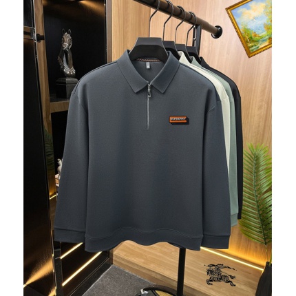 Burberry Long-Sleeved Polo Shirts for Men in 232875