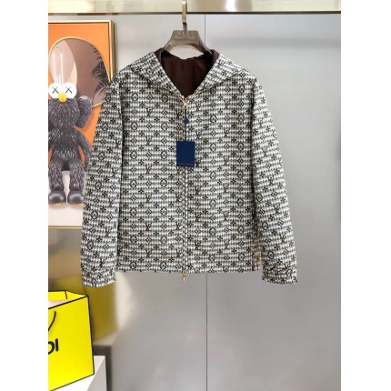 Cheap Louis Vuitton Thin Jackets For Men in 233349, $105 USD- [IB233349] - Replica Louis Vuitton Thin Jackets For Men