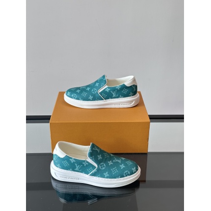 Cheap Louis Vuitton Leather Loafers For Men in 233580, $60 USD- [IB233580] - Replica Louis Vuitton Leather Loafers For Men
