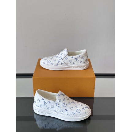 Cheap Louis Vuitton Leather Loafers For Men in 233583, $60 USD- [IB233583] - Replica Louis Vuitton Leather Loafers For Men