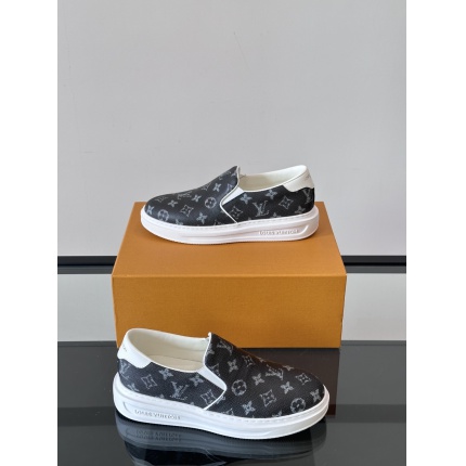Cheap Louis Vuitton Leather Loafers For Men in 233584, $60 USD- [IB233584] - Replica Louis Vuitton Leather Loafers For Men