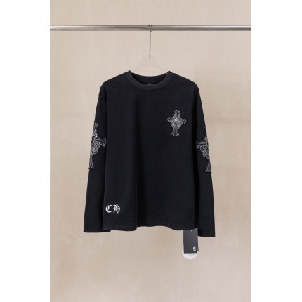 Cheap Chrome Hearts Long-Sleeved T-shirts in 234018, $40 USD- [IB234018] - Replica Chrome Hearts Long-Sleeved T-shirts