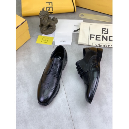 Cheap Fendi Leather shoes For Men in 234315, $105 USD- [IB234315] - Replica Fendi Leather shoes For Men