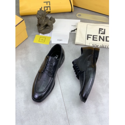 Cheap Fendi Leather shoes For Men in 234318, $105 USD- [IB234318] - Replica Fendi Leather shoes For Men