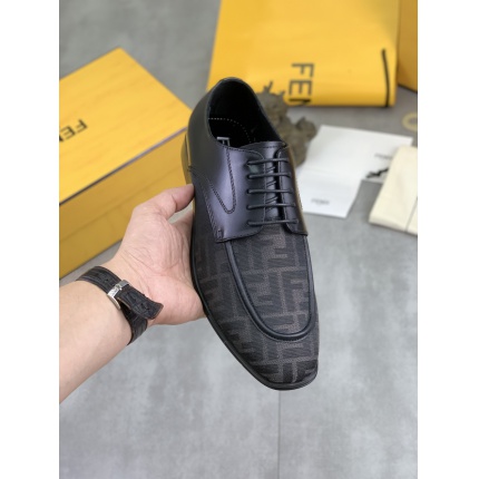Cheap Fendi Leather shoes For Men in 234321, $105 USD- [IB234321] - Replica Fendi Leather shoes For Men