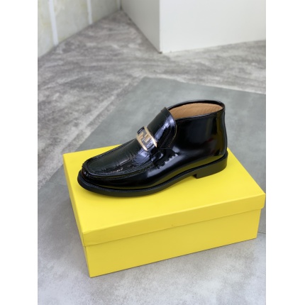 Cheap Fendi Leather shoes For Men in 234363, $105 USD- [IB234363] - Replica Fendi Leather shoes For Men