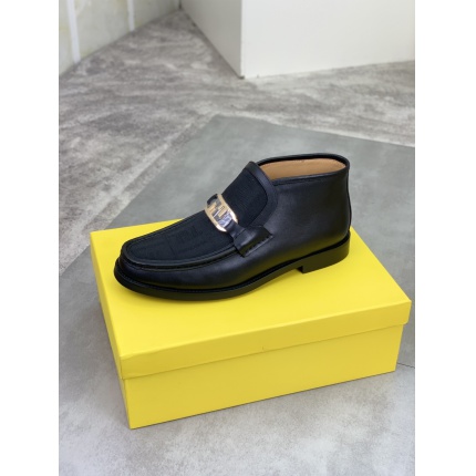 Cheap Fendi Leather shoes For Men in 234365, $105 USD- [IB234365] - Replica Fendi Leather shoes For Men
