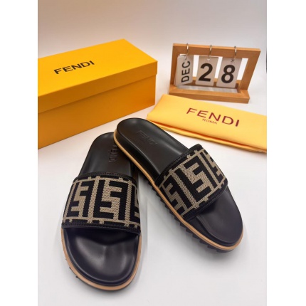 Cheap Fendi Slippers For Men Fendi Slides For Men in 234392, $50 USD- [IB234392] - Replica Fendi Slippers And Sandals For Men
