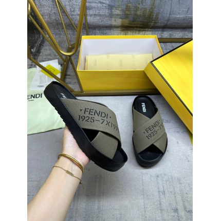 Cheap Fendi Slippers For Women in 234460, $75 USD- [IB234460] - Replica Fendi Slippers For Women