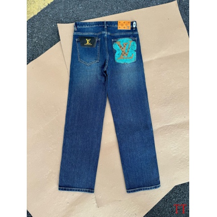 Cheap Louis Vuitton Jeans for Men in 234715, $65 USD- [IB234715] - Replica Louis Vuitton Jeans for Men