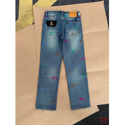 Cheap Louis Vuitton Jeans for Men in 234728, $65 USD- [IB234728] - Replica Louis Vuitton Jeans for Men