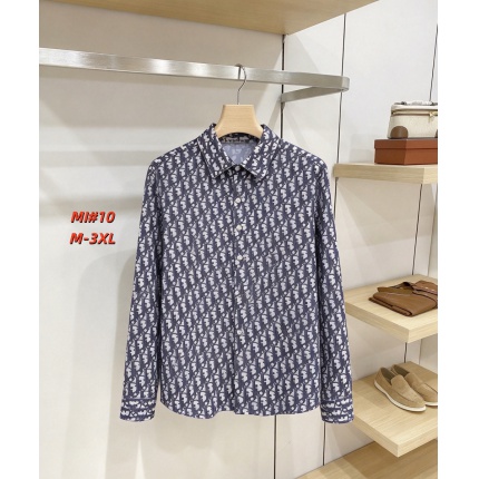Cheap Dior Long Sleeve Polo Shirts for Men in 235026, $40 USD- [IB235026] - Replica Dior Long Sleeve Polo Shirts for Men