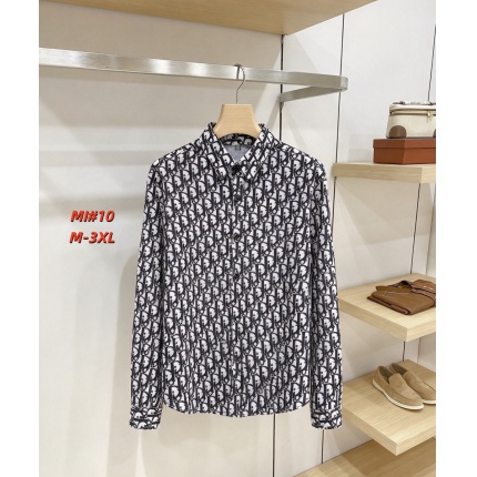 Cheap Dior Long Sleeve Polo Shirts for Men in 235052, $40 USD- [IB235052] - Replica Dior Long Sleeve Polo Shirts for Men
