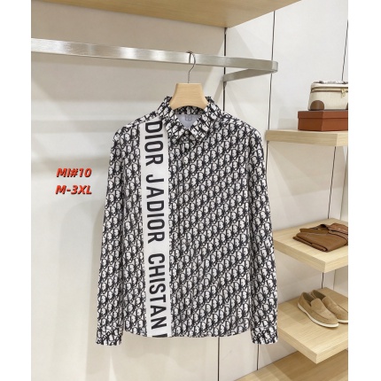 Cheap Dior Long Sleeve Polo Shirts for Men in 235053, $40 USD- [IB235053] - Replica Dior Long Sleeve Polo Shirts for Men