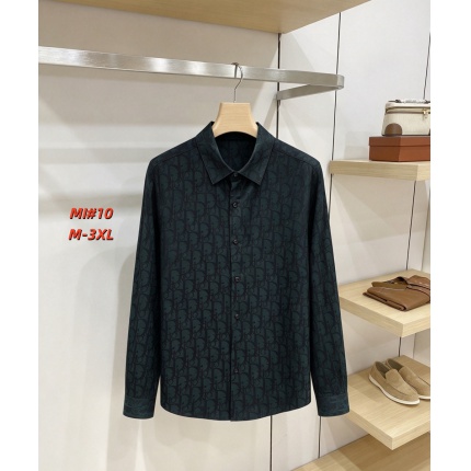 Cheap Dior Long Sleeve Polo Shirts for Men in 235057, $40 USD- [IB235057] - Replica Dior Long Sleeve Polo Shirts for Men
