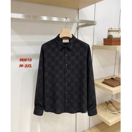 Cheap Gucci Long-Sleeved Shirts for Men in 235059, $40 USD- [IB235059] - Replica Gucci Long-Sleeved Shirts for Men