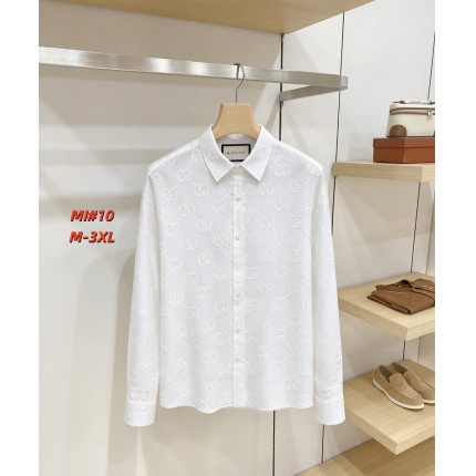 Cheap Gucci Long-Sleeved Shirts for Men in 235060, $40 USD- [IB235060] - Replica Gucci Long-Sleeved Shirts for Men