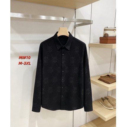 Cheap Burberry Long-Sleeved Polo Shirts for Men in 235061, $40 USD- [IB235061] - Replica Burberry Long-Sleeved Polo Shirts for Men