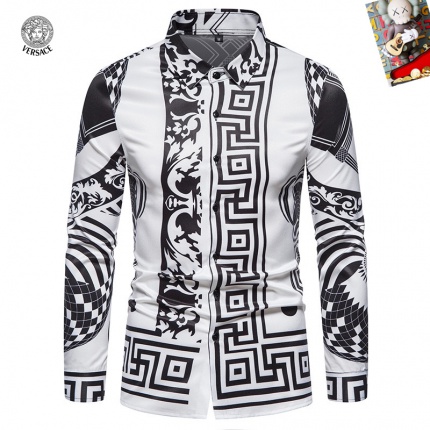 Versace Long-Sleeved Polo Shirts for Men in 235489