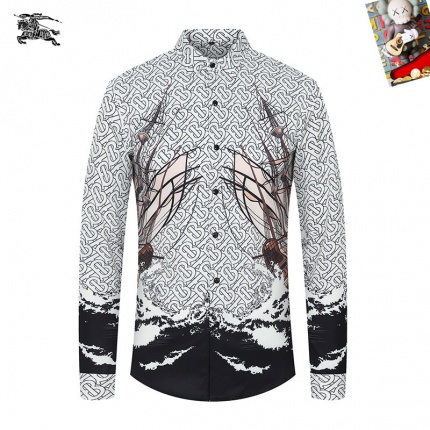 Cheap Burberry Long-Sleeved Polo Shirts for Men in 235507, $45 USD- [IB235507] - Replica Burberry Long-Sleeved Polo Shirts for Men
