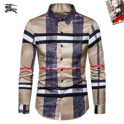 Cheap Burberry Long-Sleeved Polo Shirts for Men in 235508, $45 USD- [IB235508] - Replica Burberry Long-Sleeved Polo Shirts for Men