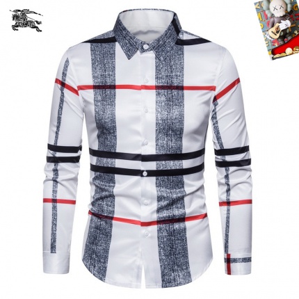 Cheap Burberry Long-Sleeved Polo Shirts for Men in 235509, $45 USD- [IB235509] - Replica Burberry Long-Sleeved Polo Shirts for Men