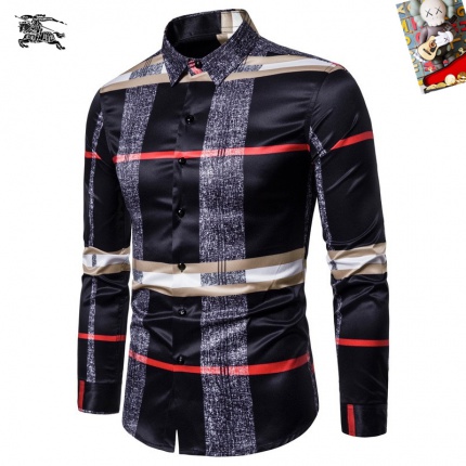 Cheap Burberry Long-Sleeved Polo Shirts for Men in 235510, $45 USD- [IB235510] - Replica Burberry Long-Sleeved Polo Shirts for Men