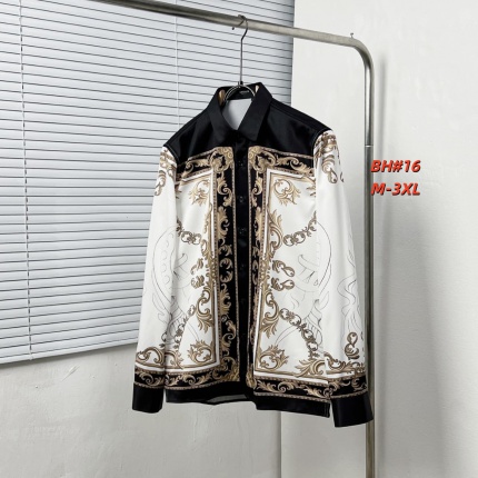 Cheap Versace Long-Sleeved Polo T-Shirts for Men in 235563, $60 USD- [IB235563] - Replica Versace Long-Sleeved Polo T-Shirts for Men