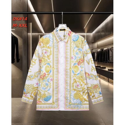 Cheap Versace Long-Sleeved Polo Shirts for Men in 235575, $50 USD- [IB235575] - Replica Versace Long-Sleeved Polo Shirts for Men