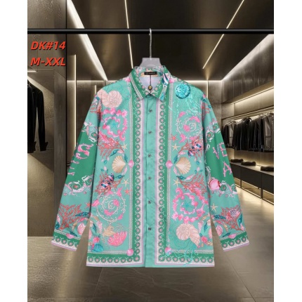 Cheap Versace Long-Sleeved Polo Shirts for Men in 235576, $50 USD- [IB235576] - Replica Versace Long-Sleeved Polo Shirts for Men