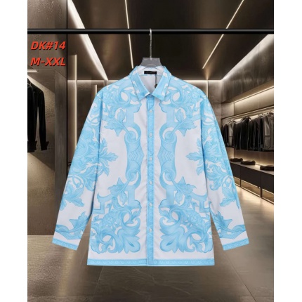 Cheap Versace Long-Sleeved Polo Shirts for Men in 235579, $50 USD- [IB235579] - Replica Versace Long-Sleeved Polo Shirts for Men