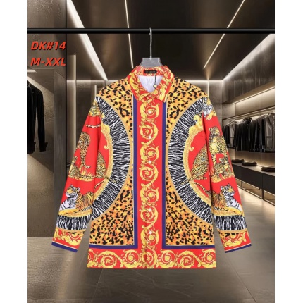 Cheap Versace Long-Sleeved Polo Shirts for Men in 235581, $50 USD- [IB235581] - Replica Versace Long-Sleeved Polo Shirts for Men