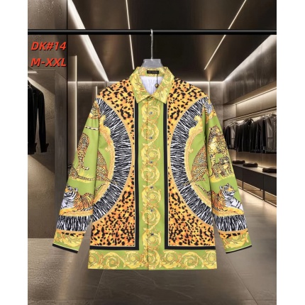 Cheap Versace Long-Sleeved Polo Shirts for Men in 235582, $50 USD- [IB235582] - Replica Versace Long-Sleeved Polo Shirts for Men