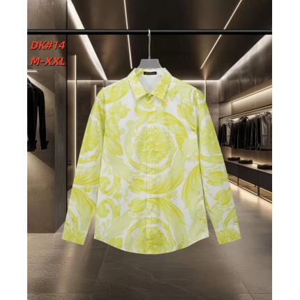 Cheap Versace Long-Sleeved Polo Shirts for Men in 235585, $50 USD- [IB235585] - Replica Versace Long-Sleeved Polo Shirts for Men