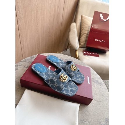 Cheap Gucci Slippers For Women in 235791, $55 USD- [IB235791] - Replica Gucci Slippers For Women