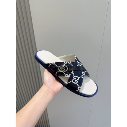 Cheap Gucci Slippers For Men in 236052, $55 USD- [IB236052] - Replica Gucci Slippers For Men