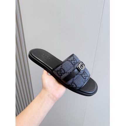 Cheap Gucci Slippers For Men in 236056, $55 USD- [IB236056] - Replica Gucci Slippers For Men