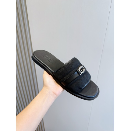 Cheap Gucci Slippers For Men in 236058, $55 USD- [IB236058] - Replica Gucci Slippers For Men