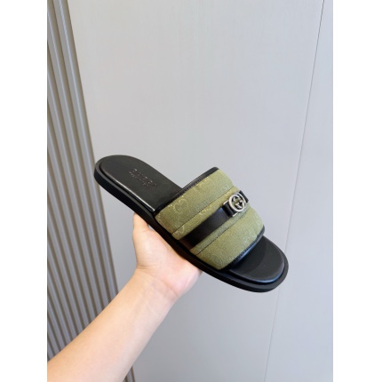 Cheap Gucci Slippers For Men in 236059, $55 USD- [IB236059] - Replica Gucci Slippers For Men