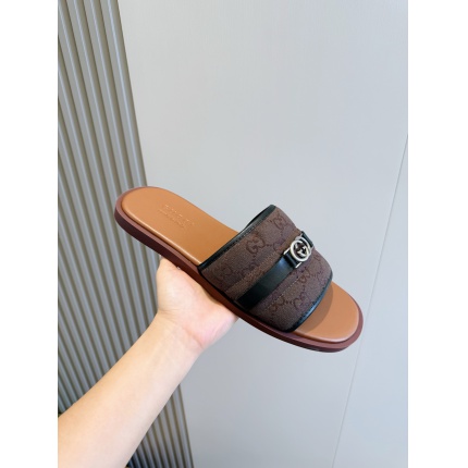 Cheap Gucci Slippers For Men in 236060, $55 USD- [IB236060] - Replica Gucci Slippers For Men