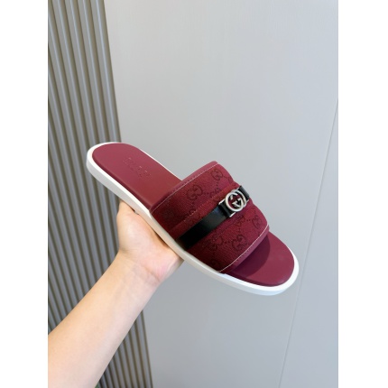 Cheap Gucci Slippers For Men in 236061, $55 USD- [IB236061] - Replica Gucci Slippers For Men