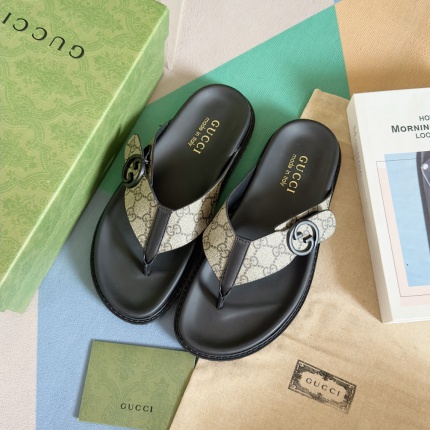 Cheap Gucci Slippers For Men in 236067, $60 USD- [IB236067] - Replica Gucci Slippers For Men