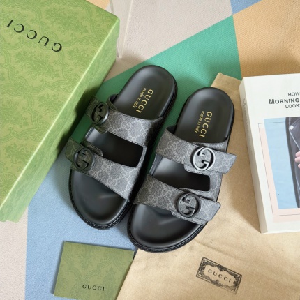 Cheap Gucci Slippers For Men in 236075, $60 USD- [IB236075] - Replica Gucci Slippers For Men