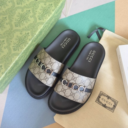 Cheap Gucci Slippers For Men in 236082, $60 USD- [IB236082] - Replica Gucci Slippers For Men
