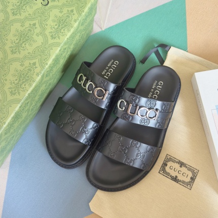 Cheap Gucci Slippers For Men in 236087, $60 USD- [IB236087] - Replica Gucci Slippers For Men