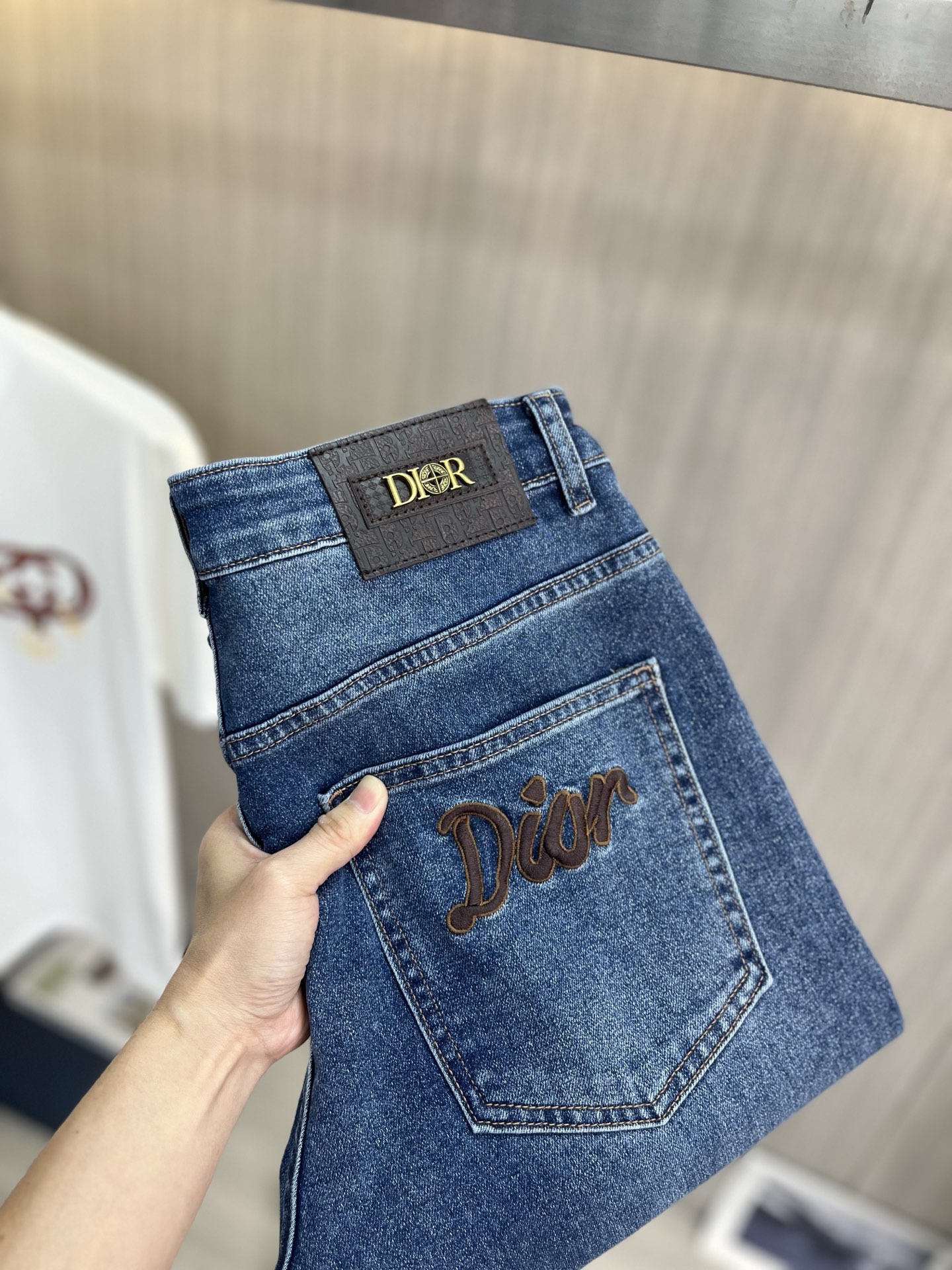 Cheap Dior Jeans for Men in 228737, $75 USD- [IB228737] - Replica Dior Jeans for Men